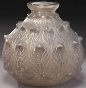 roze Lalique vaas Fougères 