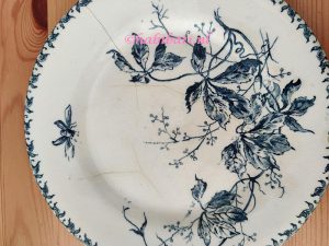 beschadigd bord Gien van serie Vigne Vierge
